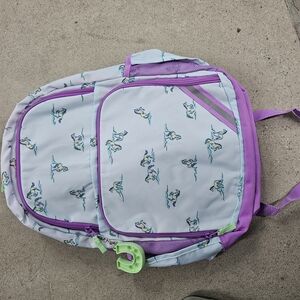 NewWithTags Kids Unicorn Backpack - Purple and White Laptop Pocket